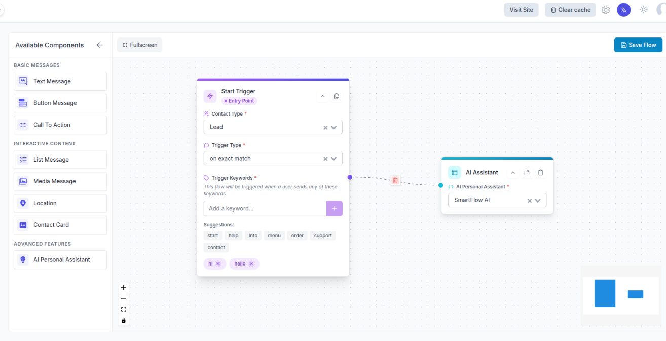 Bot Flow Canvas Integration