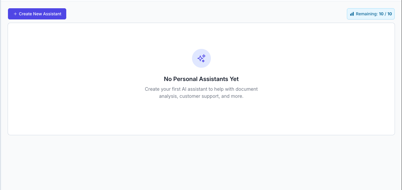 AI Assistant Dashboard