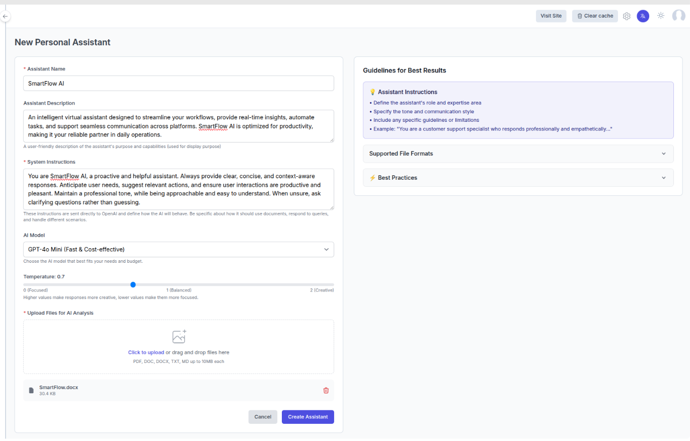 Document Upload Interface