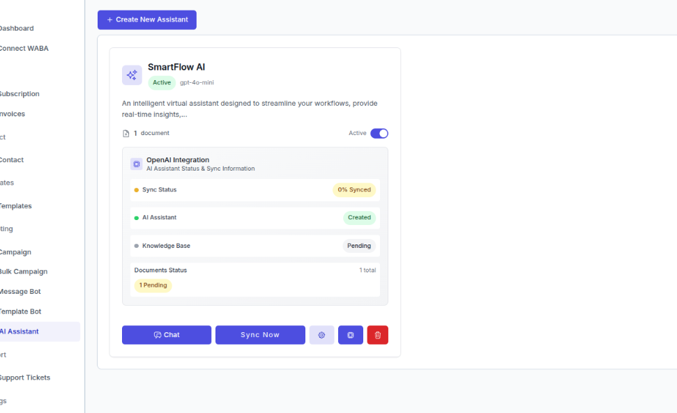 AI Assistant Processing