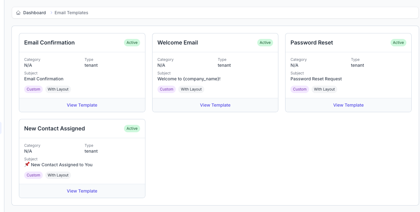 Email Templates Overview