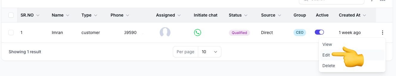 Group Assign on Edit Contact