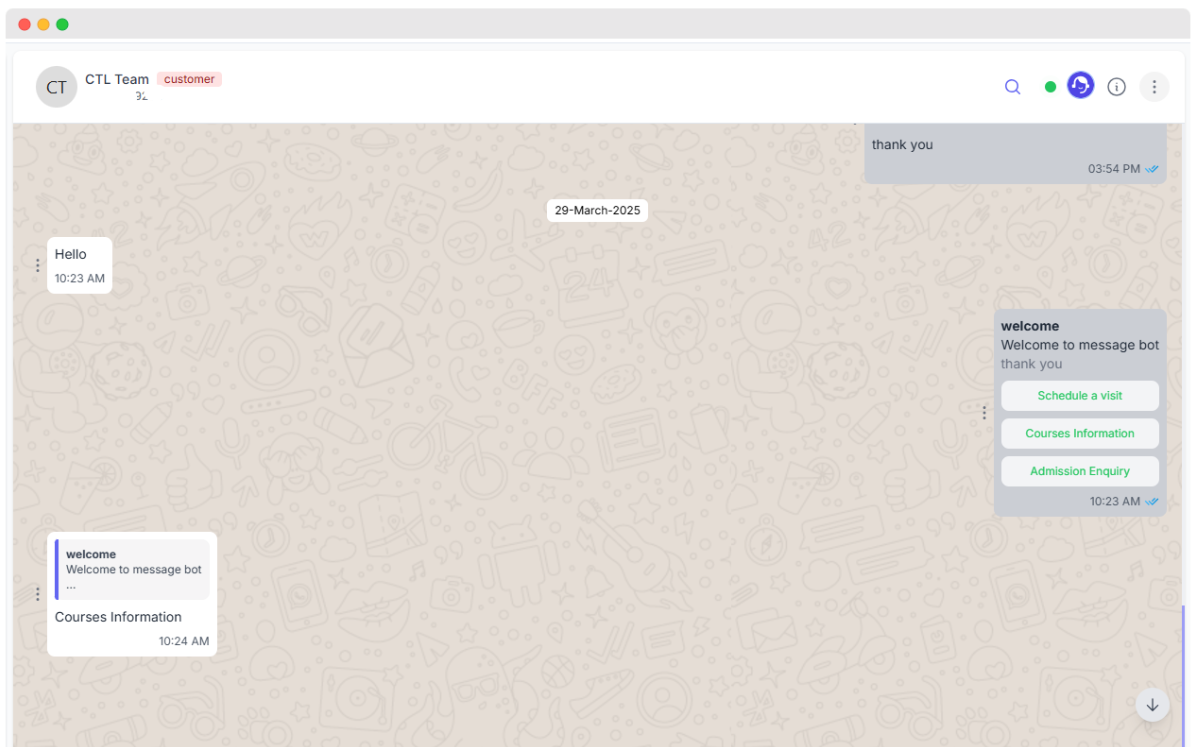 Message Bot Preview